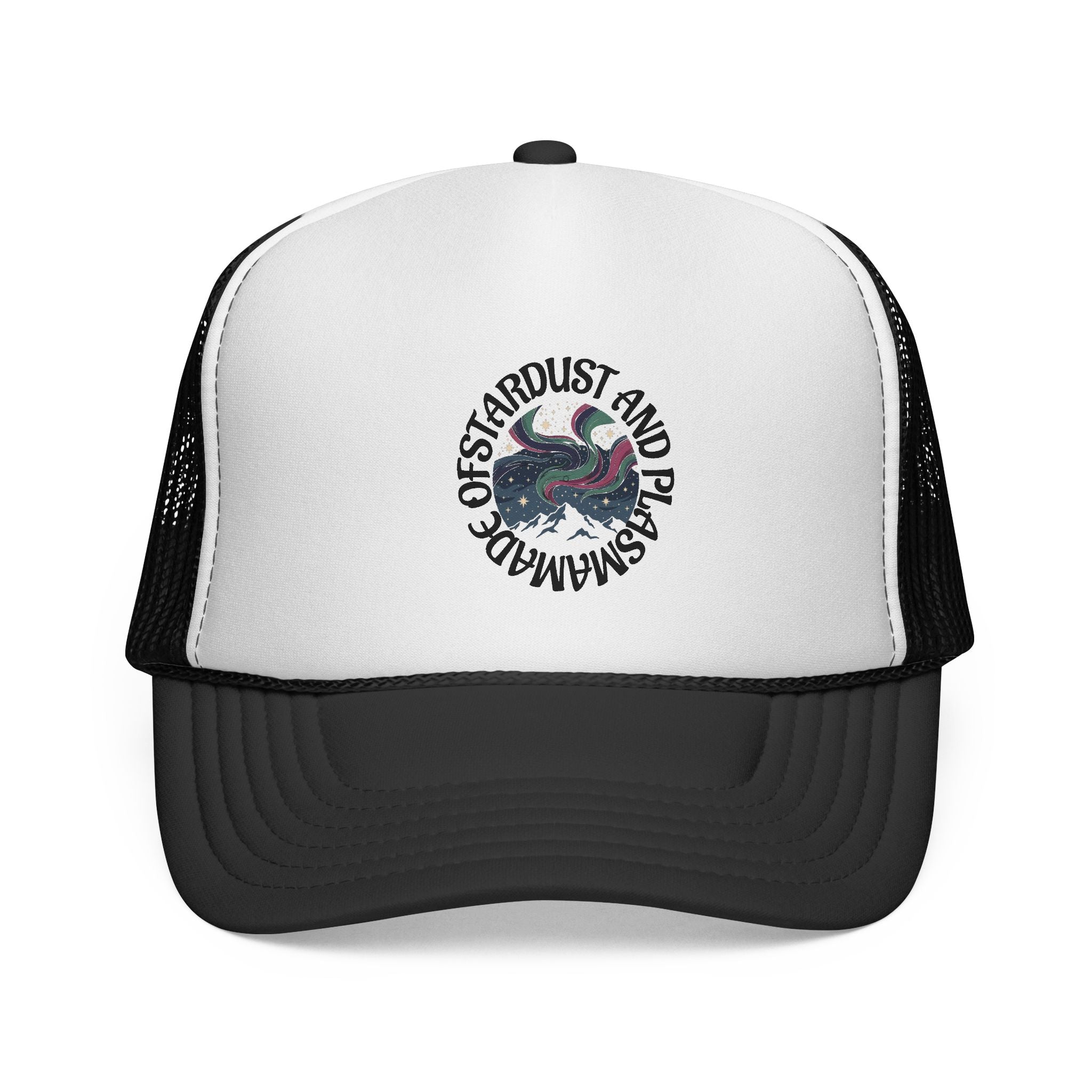 MADE OF STARDUST AND PLASMA trucker hat