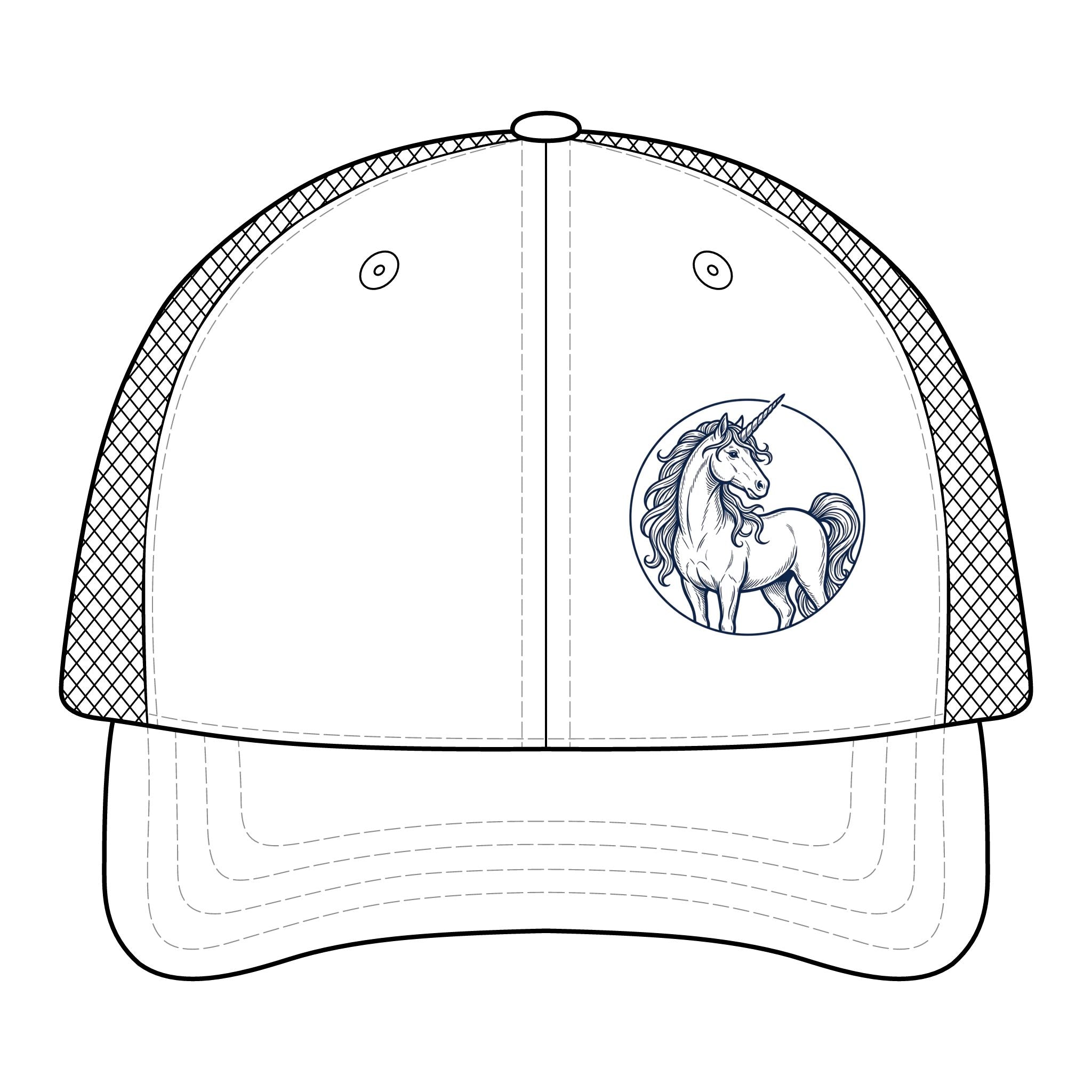 UNICORN POWERED Women's Modern Trucker Cap