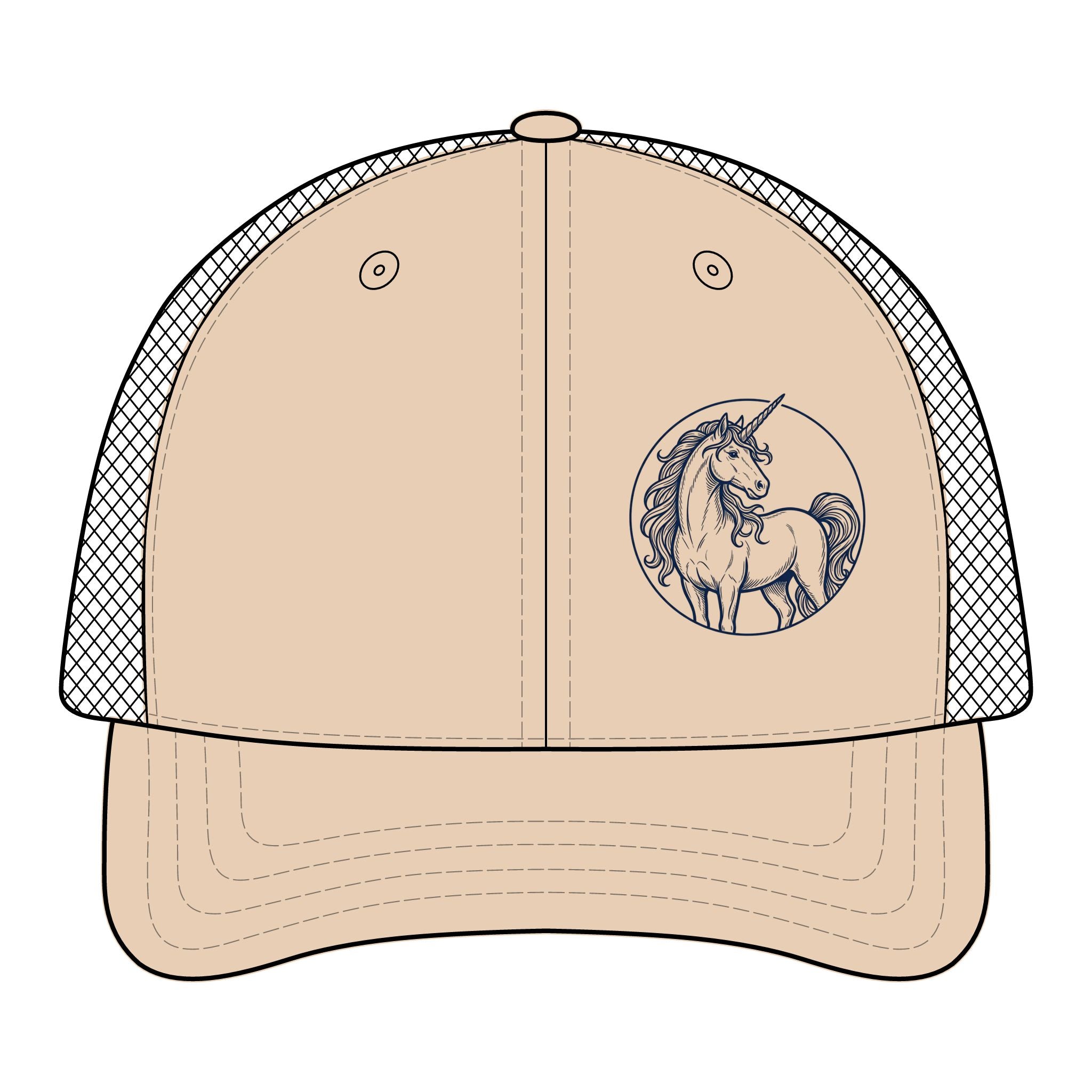 UNICORN POWERED Women's Modern Trucker Cap