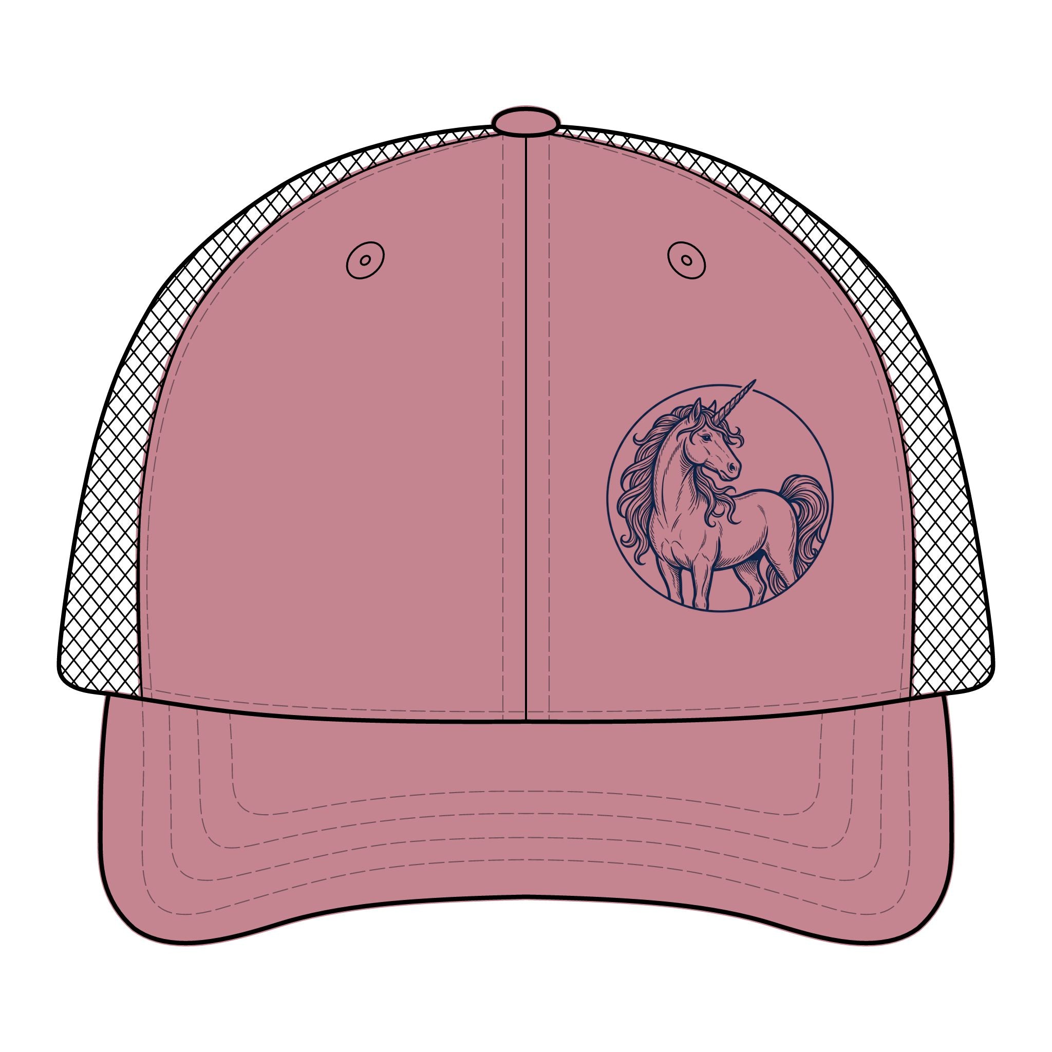 UNICORN POWERED Women's Modern Trucker Cap