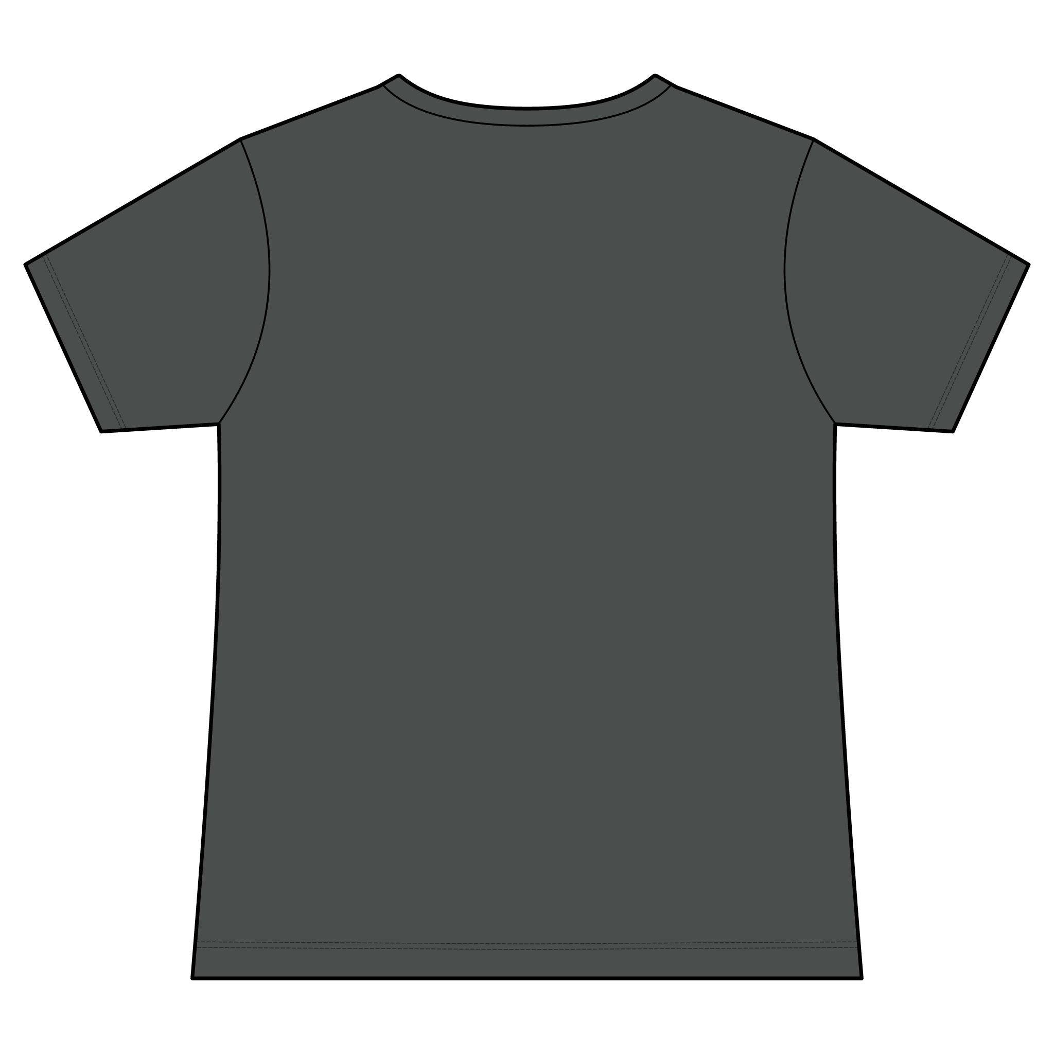 Unicorn Powered V-Neck Tee — Women's Fantasy Graphic Shirt
