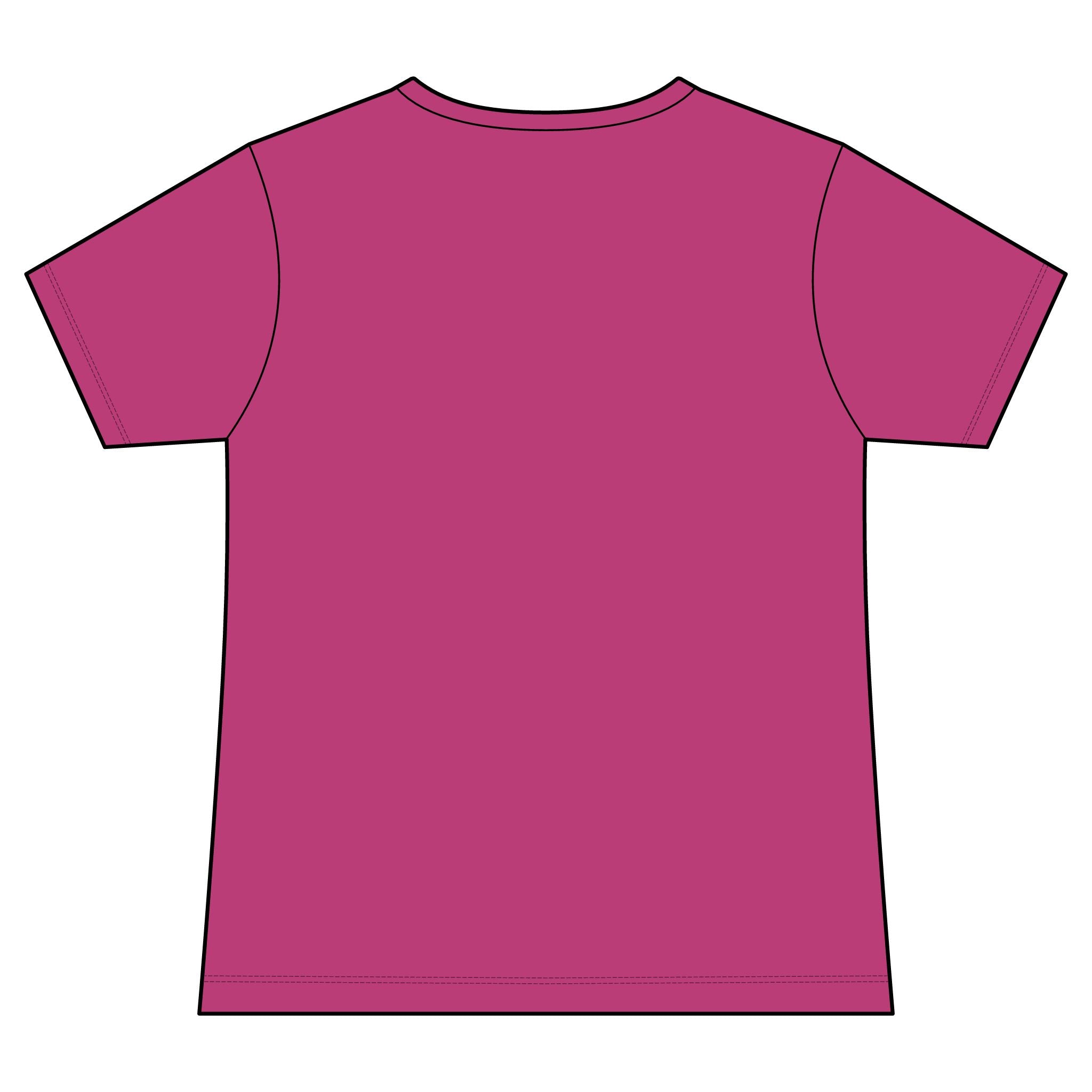 Unicorn Powered V-Neck Tee — Women's Fantasy Graphic Shirt